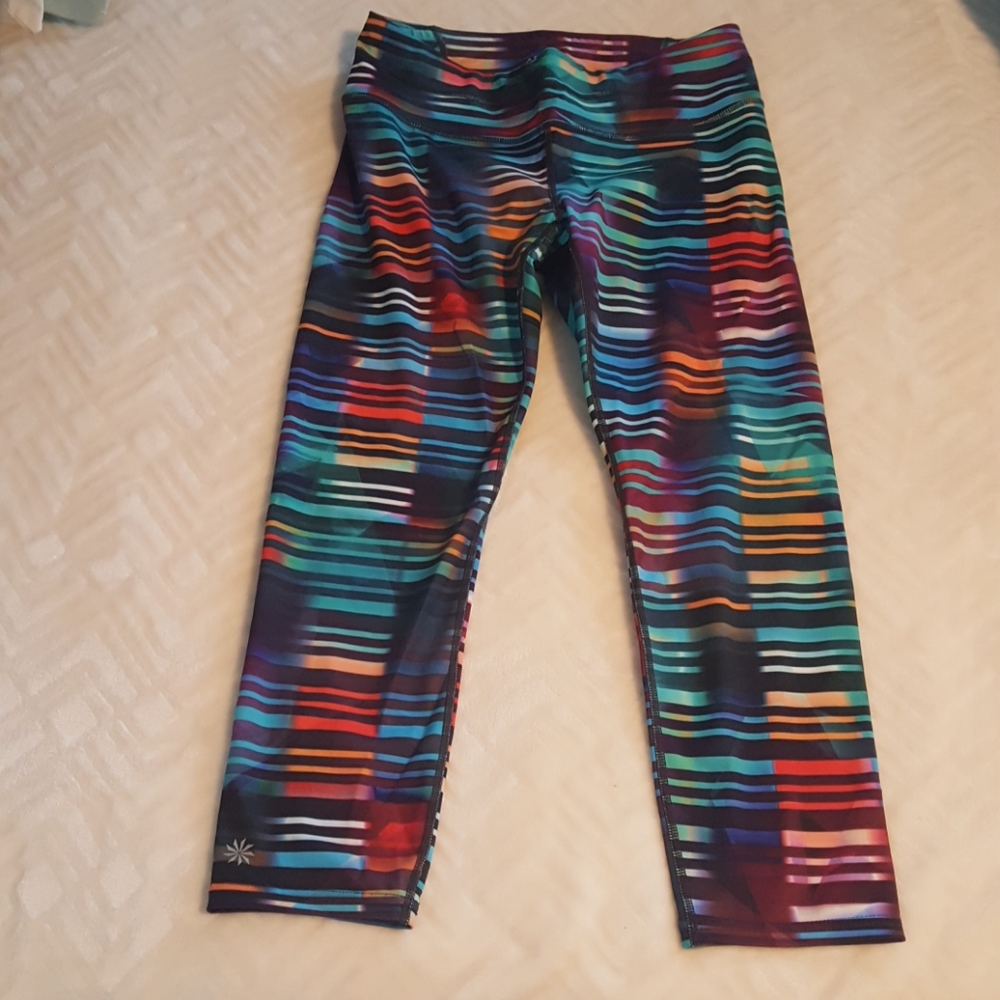 Athlete Laser Beam Sonar Capri Leggings - Picture 2 of 6